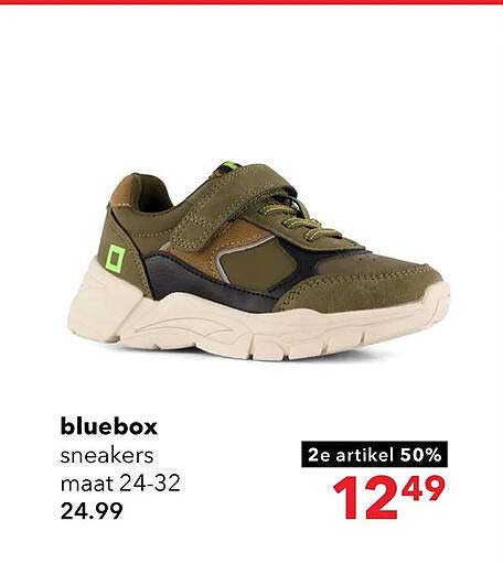 bluebox sneakers maat 24-32 2e artikel 50%