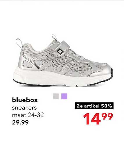 bluebox sneakers maat 24-32 2e artikel 50%