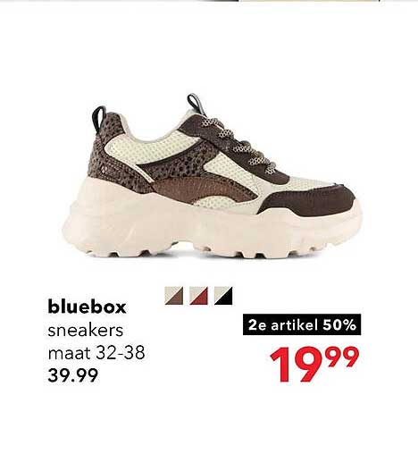 bluebox sneakers maat 32-38 2e artikel 50%