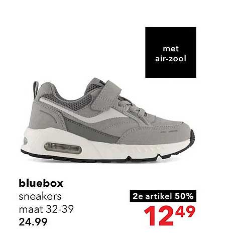 bluebox sneakers maat 32-39 2e artikel 50%