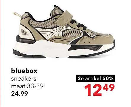 bluebox sneakers maat 33-39 2e artikel 50%