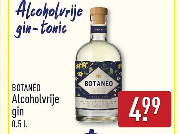 BOTANÉO Alcoholvrije gin 0.5 l.
