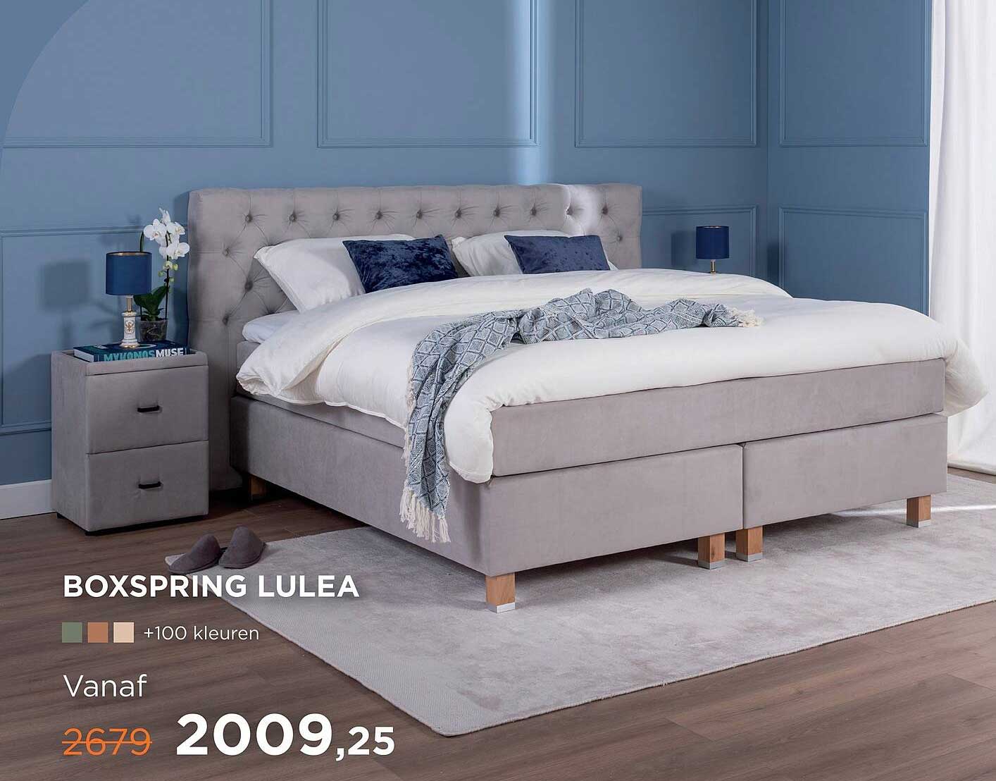BOXSPRING LULEA +100 kleuren