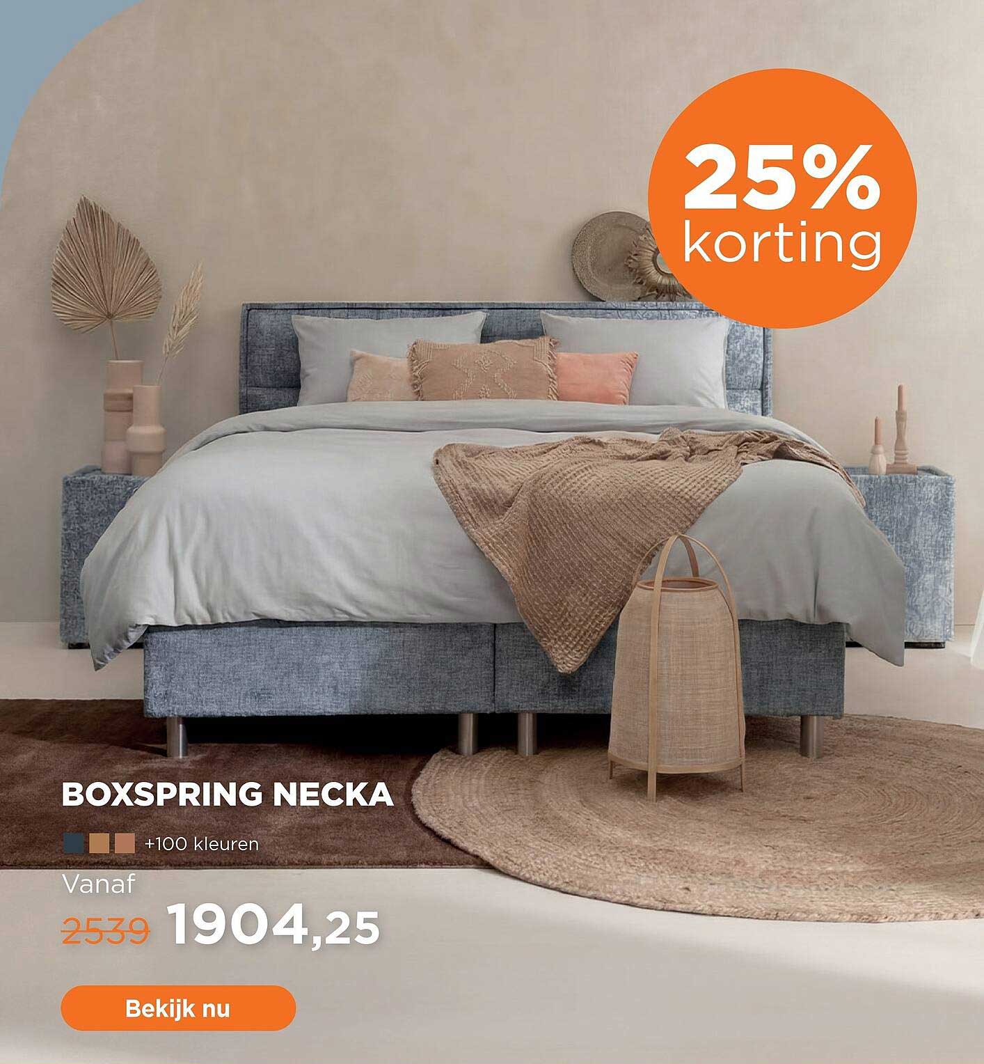 BOXSPRING NECKA 25% korting