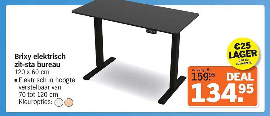 Brixy elektrisch zit-sta bureau