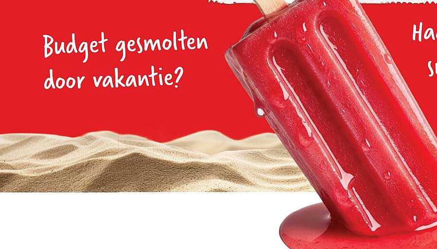 Budget gesmolten door vakantie?