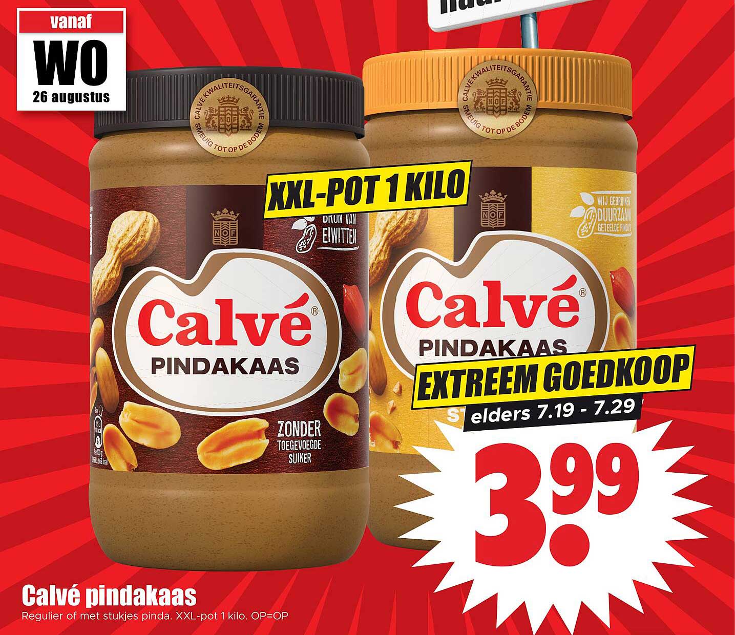 Calvé pindakaas XXL-pot 1 kilo