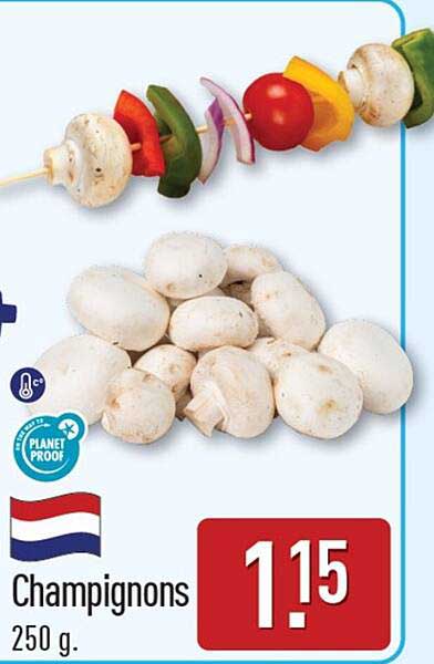 Champignons 250 g.