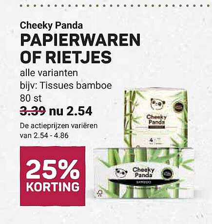 Cheeky Panda PAPIERWAREN OF RIETJES