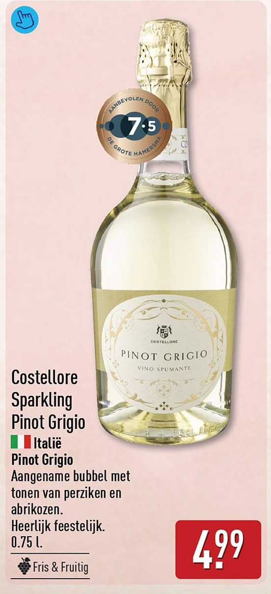 Costellore Sparkling Pinot Grigio
