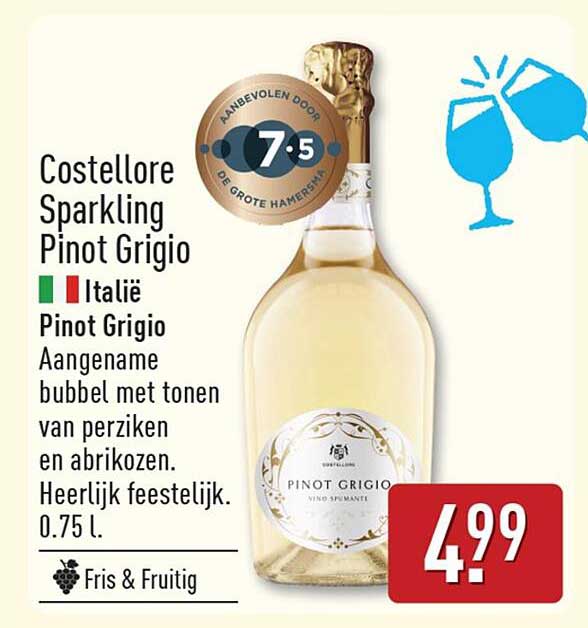 Costellore Sparkling Pinot Grigio