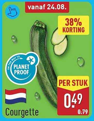 Courgette 38% KORTING PER STUK