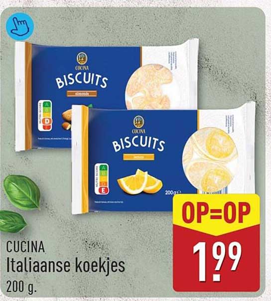 CUCINA Italiaanse koekjes 200 g. OP=OP
