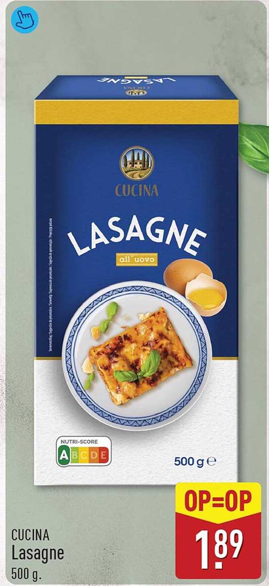 CUCINA Lasagne 500 g. OP=OP