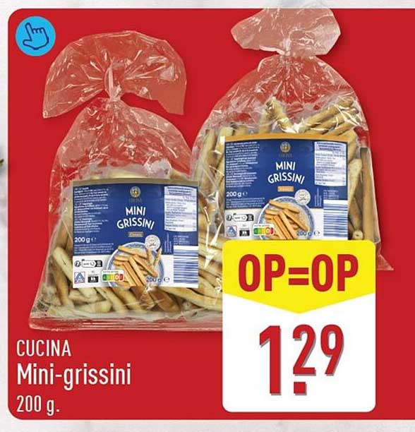 CUCINA Mini-grissini 200 g. OP=OP