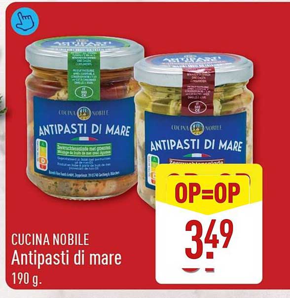 CUCINA NOBILE Antipasti di mare 190 g. OP=OP