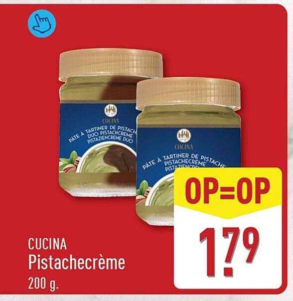 CUCINA Pistachecrème 200 g OP=OP