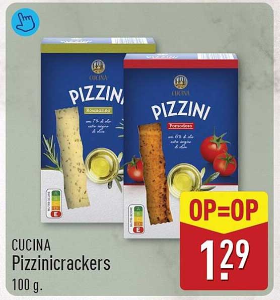 CUCINA Pizziniccrackers 100 g - OP=OP