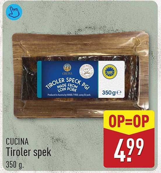 CUCINA Tiroler spek 350 g. OP=OP