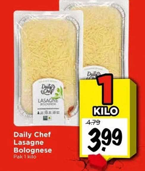 Daily Chef Lasagne Bolognese 1 kilo