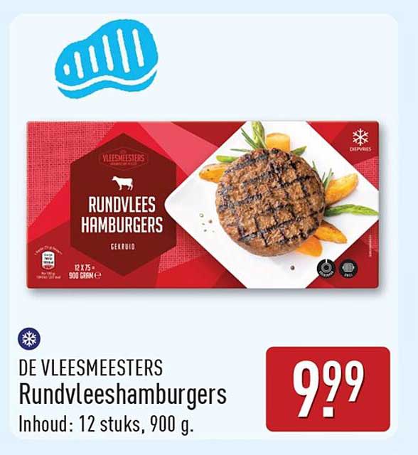 De Vleesmeesters Rundvleeshamburgers