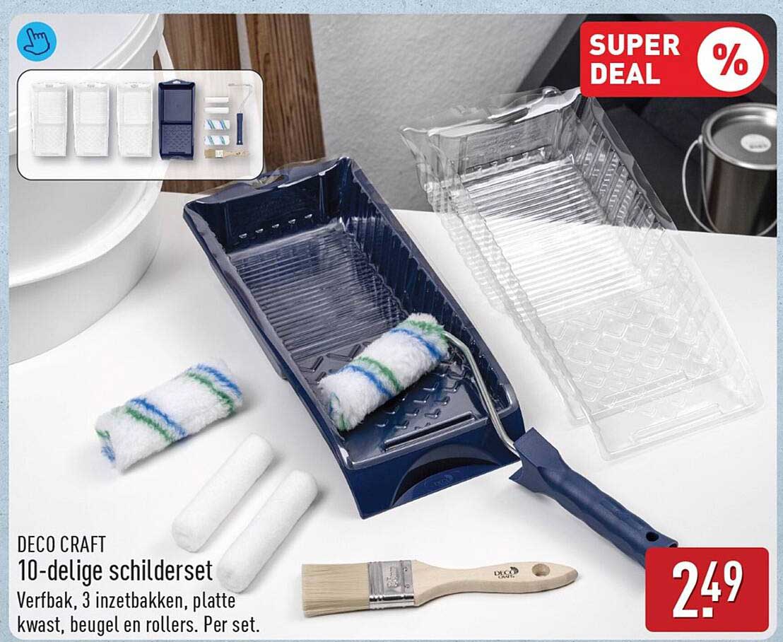 DECO CRAFT 10-delige schilderset