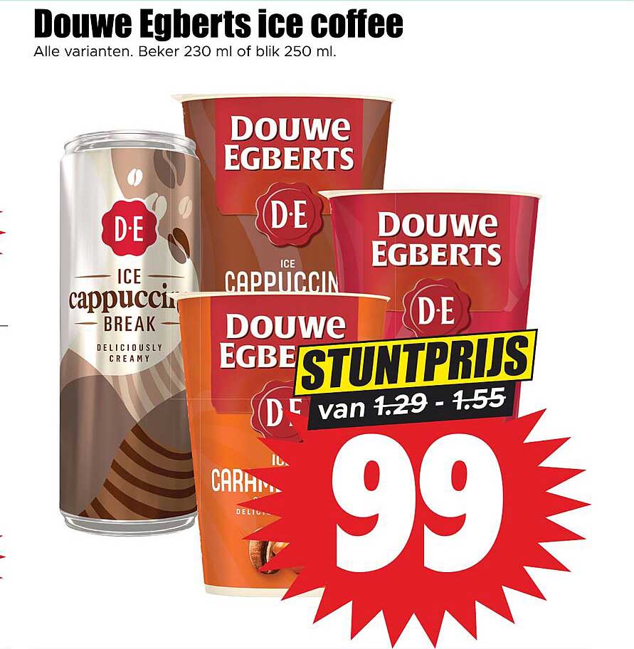 Douwe Egberts ice coffee STUNTPRIJS