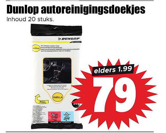 Dunlop autoreinigingsdoekjes