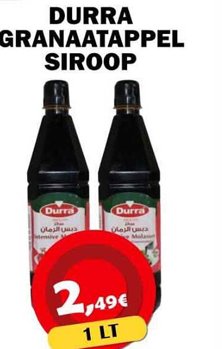 DURRA GRANAATAPPEL SIROOP