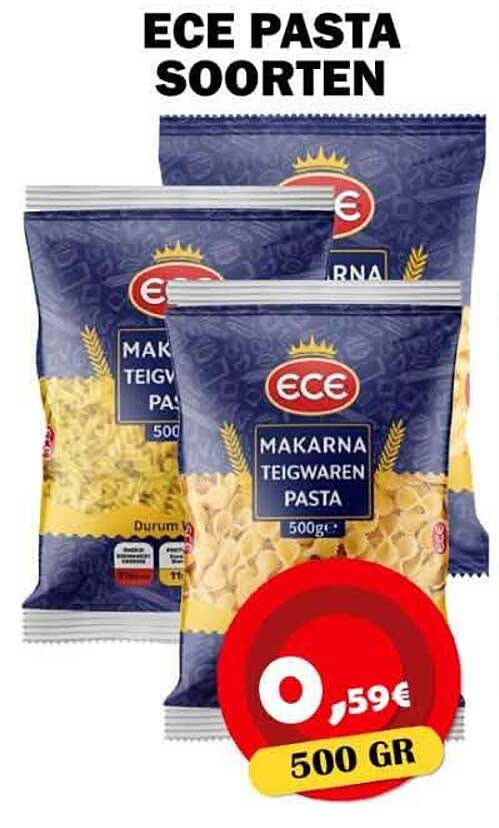 ECE PASTA SOORTEN