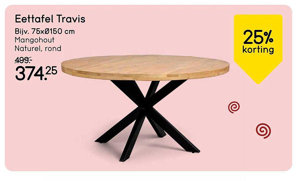Eettafel Travis