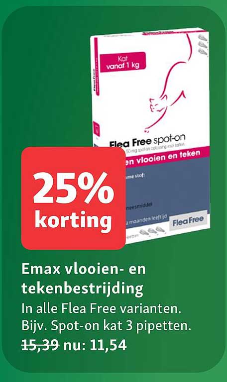Emax vlooien- en tekenbestrijding