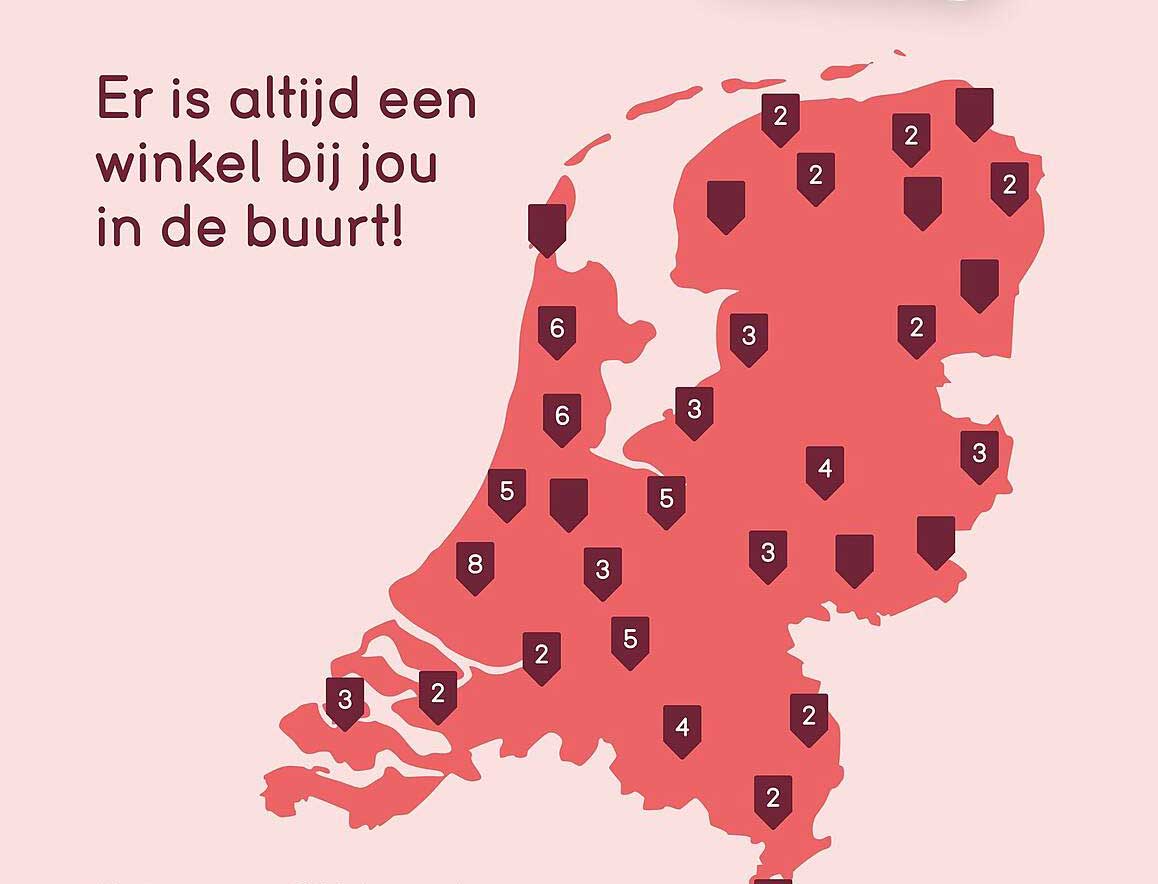 Er is altijd een winkel bij jou in de buurt!