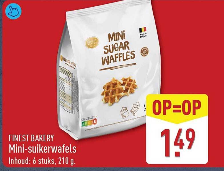 FINEST BAKERY Mini-suikerwafels