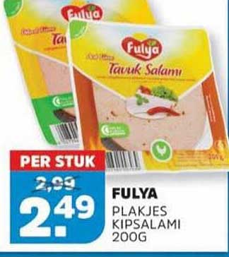 FULYA PLAKJES KIPSALAMI 200G