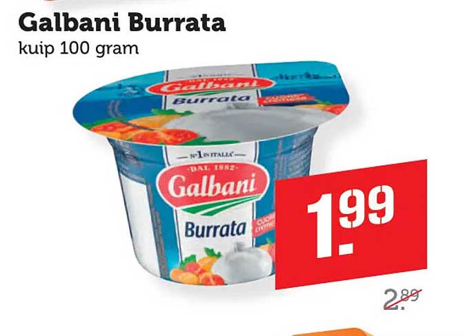 Galbani Burrata kuip 100 gram