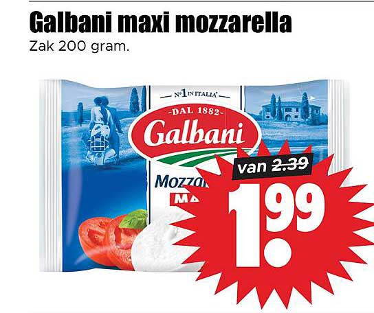 Galbani maxi mozzarella