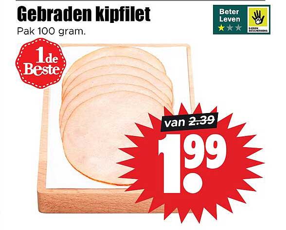 Gebraden kipfilet