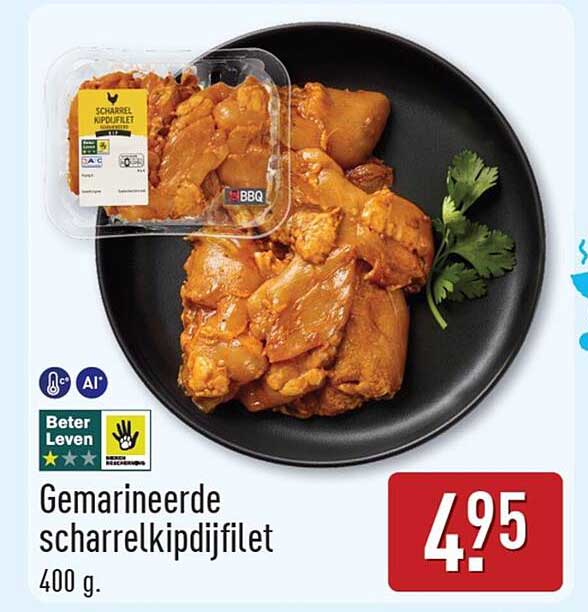 Gemarineerde scharrelkipdijfilet