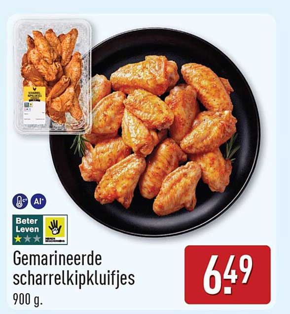 Gemarineerde scharrelkipkluifjes 900 g