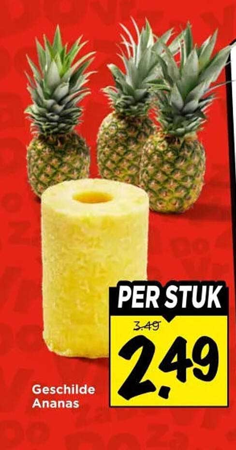 Geschilde Ananas PER STUK