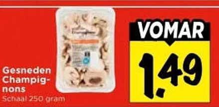 Gesneden Champignons