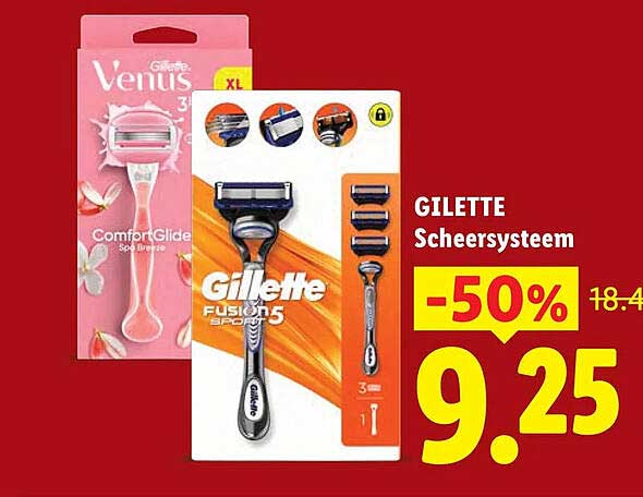 Gilette Scheersysteem -50%