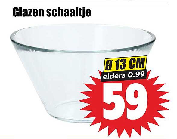 Glazen schaaltje