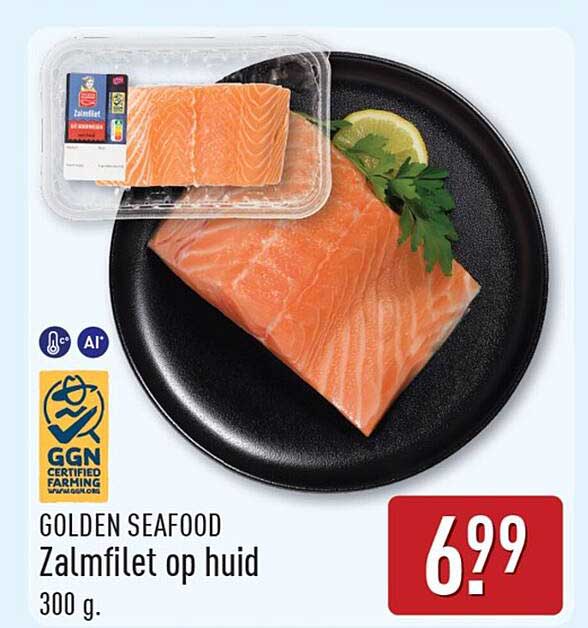 Golden Seafood Zalmfilet op huid 300 g