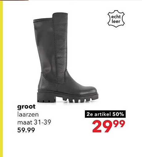 groot laarzen maat 31-39 2e artikel 50%