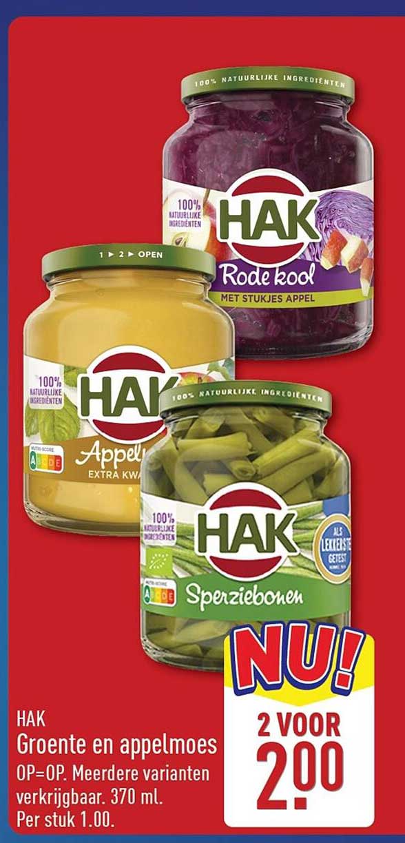 HAK Groente en appelmoes