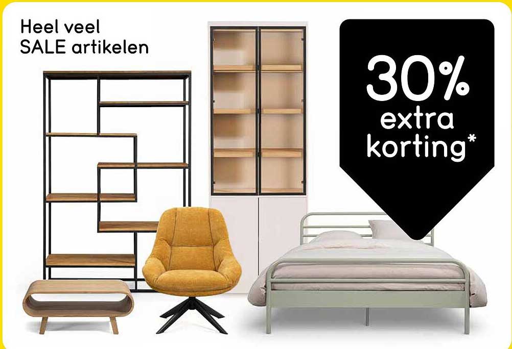 Heel veel SALE artikelen 30% extra korting*