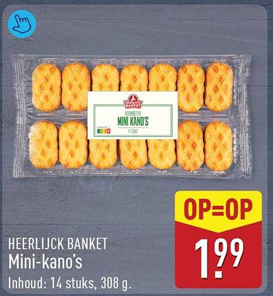 Heerlijk Banket Mini-kano's OP=OP