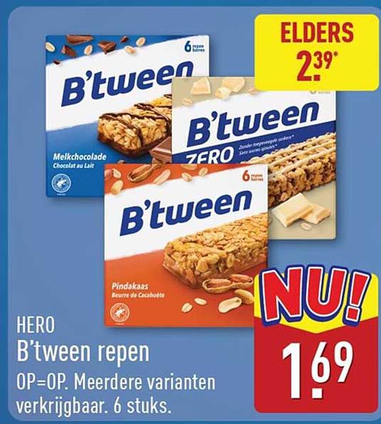 HERO B'tween repen OP=OP Meerdere varianten verkrijgbaar. 6 stuks.